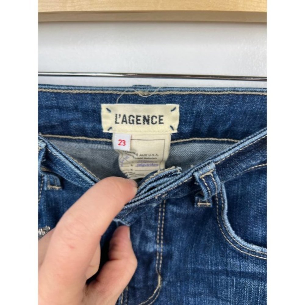L'Agence Margot High Rise Women's Skinny Denim Jeans Laredo Size: 23 NWOT - Picture 4 of 7